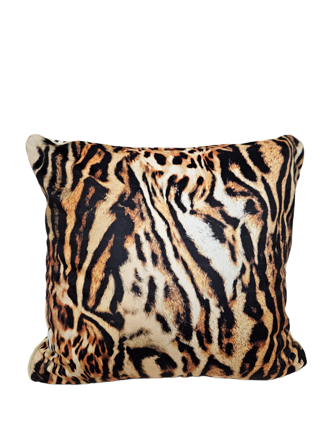 Pattern Clash Square Velvet Cushion