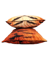 Load image into Gallery viewer, Yellow Tiger Print Mini Bolster Velvet Cushion
