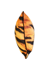 Load image into Gallery viewer, Orange Tiger Print Velvet Square Cushion
